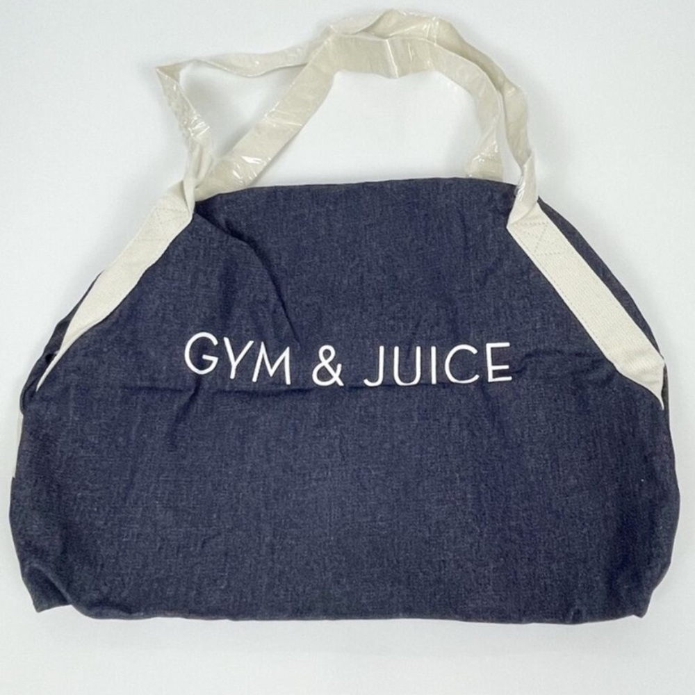 NEW Gym & Juice Denim Bag